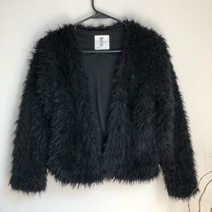H&M faux fur jacket